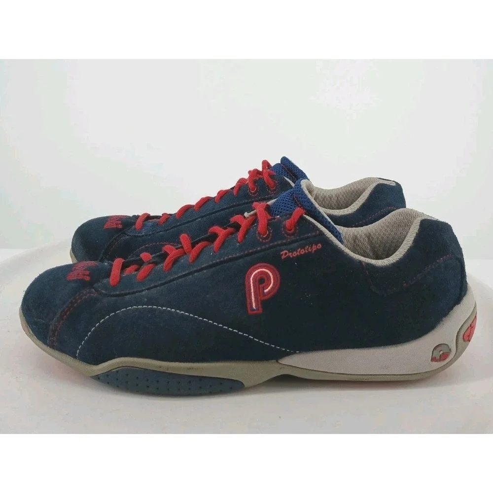 Piloti Prototipo Driving Shoes Mens US 10.5 Blue Suede Racing Motorsport  DB4